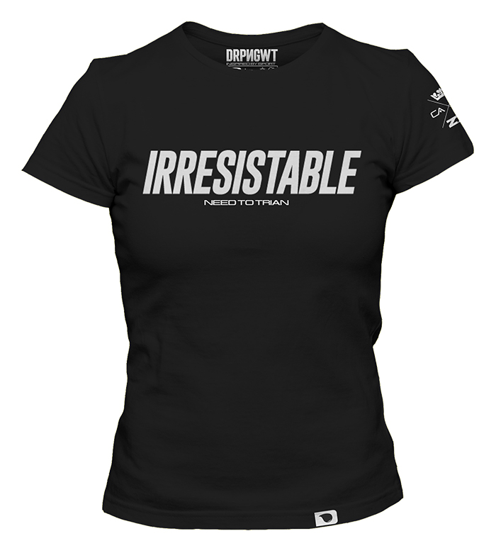 irresistable need to train tee women drippingwet apparel