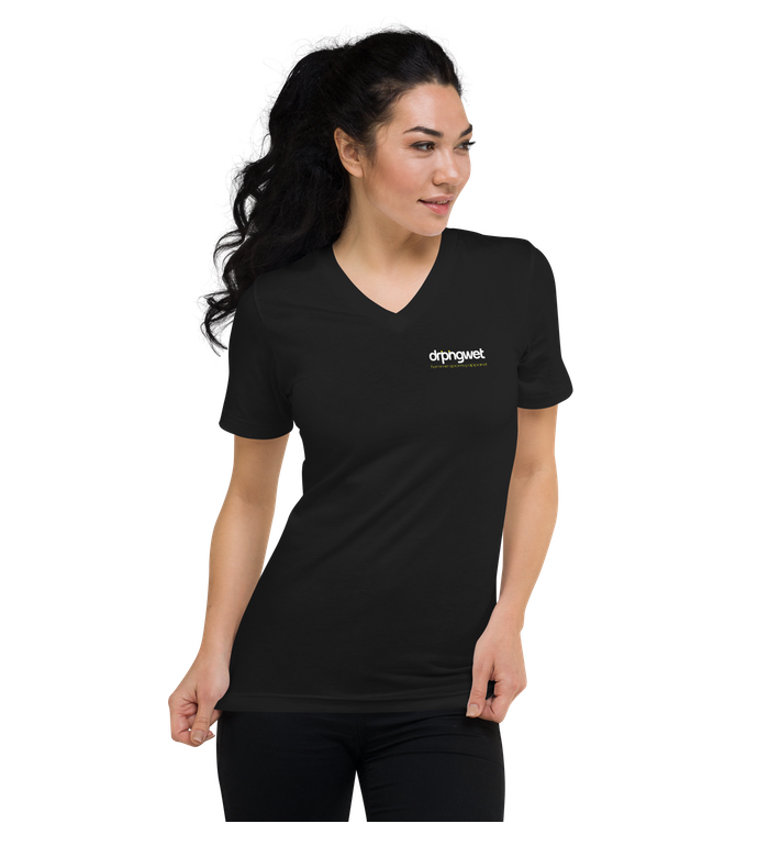 Fight V neck tee women and unisex dripingwet brands